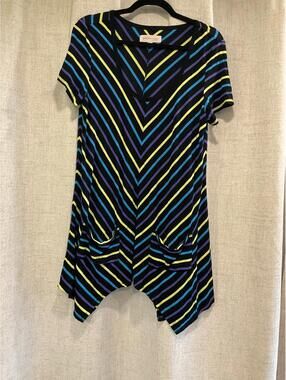 Philosophy Republic Clothing Striped Blouse With Pockets Size L